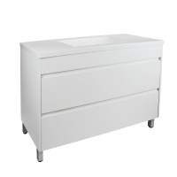 Qubist Matte White Free Standing Vanity